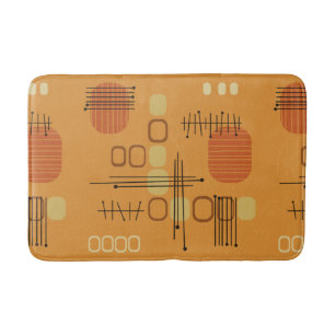 Atomic Abstrakt Barkcloth Ochre Badematte