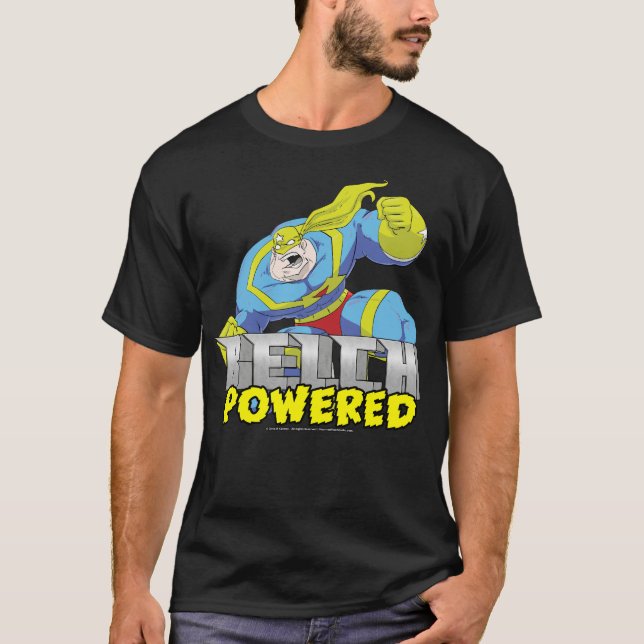 Atomic Belch Man - Belch Powered T-Shirt (Vorderseite)
