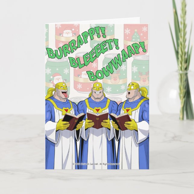 Atomic Belch Man - Belchmas Choir Christmas Card Karte (Vorderseite)