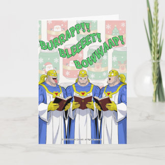 Atomic Belch Man - Belchmas Choir Weihnachtskarte Karte