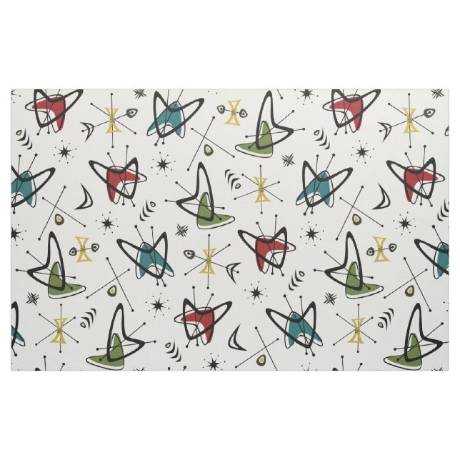 Atomic Boomerang Flashback ©studioxtin Stoff (Fat Quarter (45,7 x 55,9 cm))