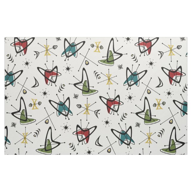 Atomic Boomerang Flashback ©studioxtine Stoff (Fat Quarter (45,7 x 55,9 cm))