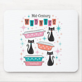 Atomic Cats Mitte des Jahrhunderts Sternexplosion  Mousepad