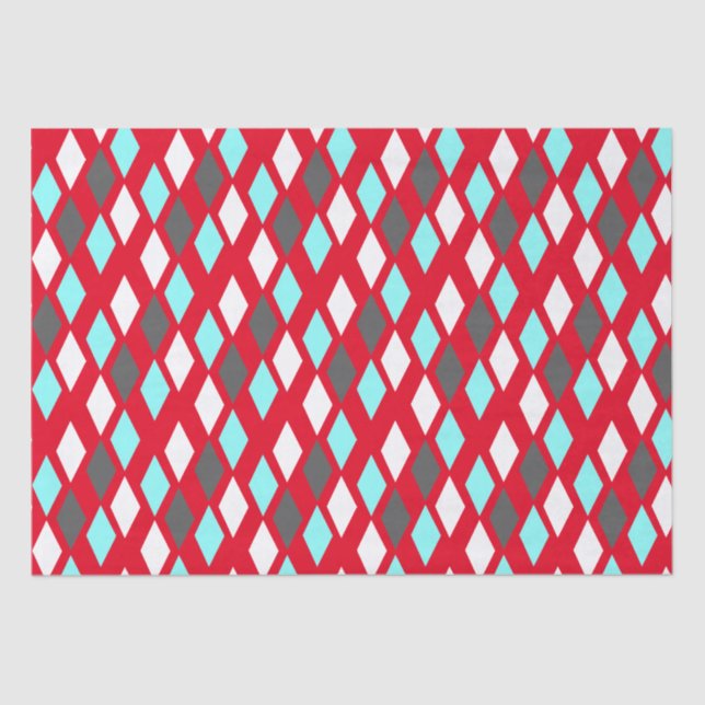 Atomic Diamonds aus der Mitte des Jahrhunderts auf Seidenpapier (Vorderseite)