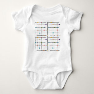 Atomic Grid Baby Strampler