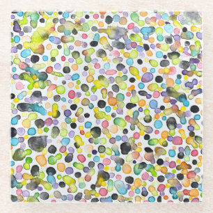 Atomic Gumdrops Glass Untersetzer