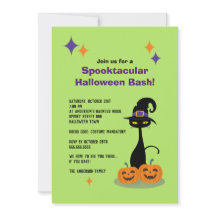 Atomic Halloween Cat Mitte des Jahrhunderts