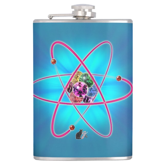 Atomic Jewels Hip Flask Flachmann (Vorderseite)