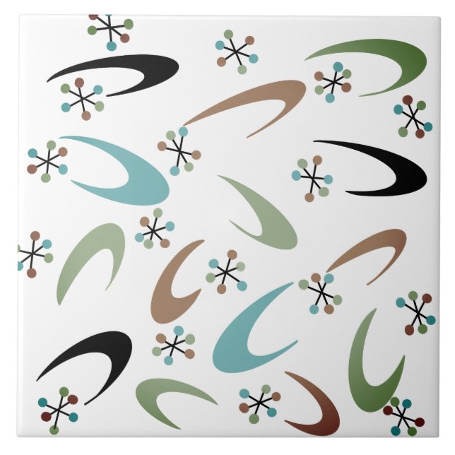 Atomic Keramik Tile aus dem Mittelalter Fliese (Vorderseite)