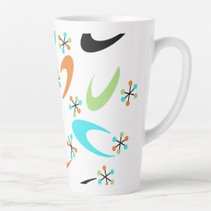 Atomic Latte Tasse Mitte des Jahrhunderts