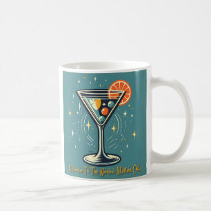 Atomic Martini Club Retro Futuristischer Cocktail Kaffeetasse