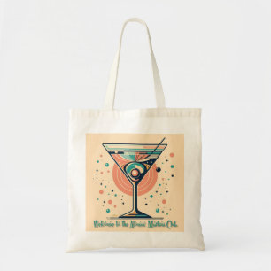 Atomic Martini Club Retro Futuristisches Weltraumz Tragetasche