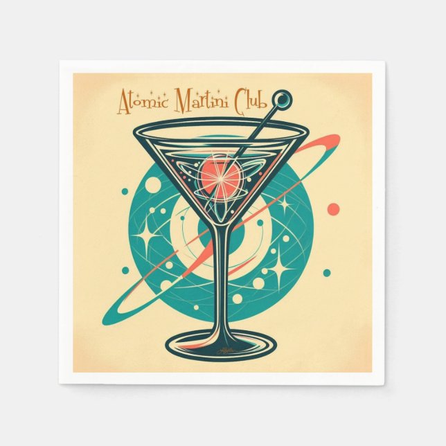Atomic Martini Club Serviette (Vorderseite)