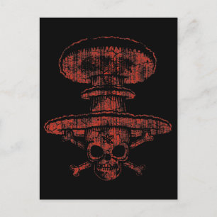 Atomic Mushroom Pirate Postkarte