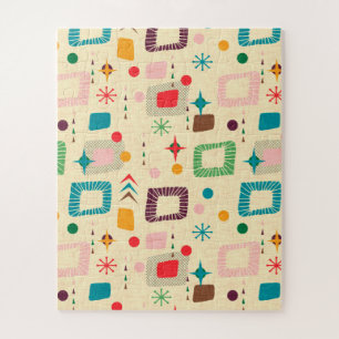 Atomic-Muster der 50er Jahre Puzzle