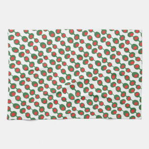 Atomic Olives Mid Century Muster Geschirrtuch