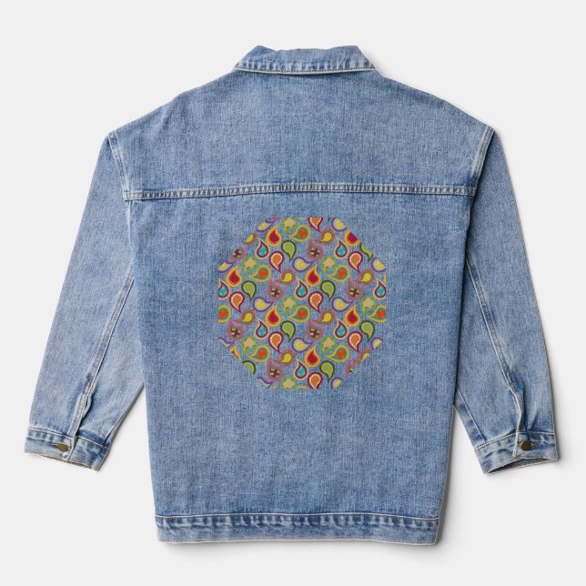 Atomic Paisleys Jeansjacke (Rückseite)