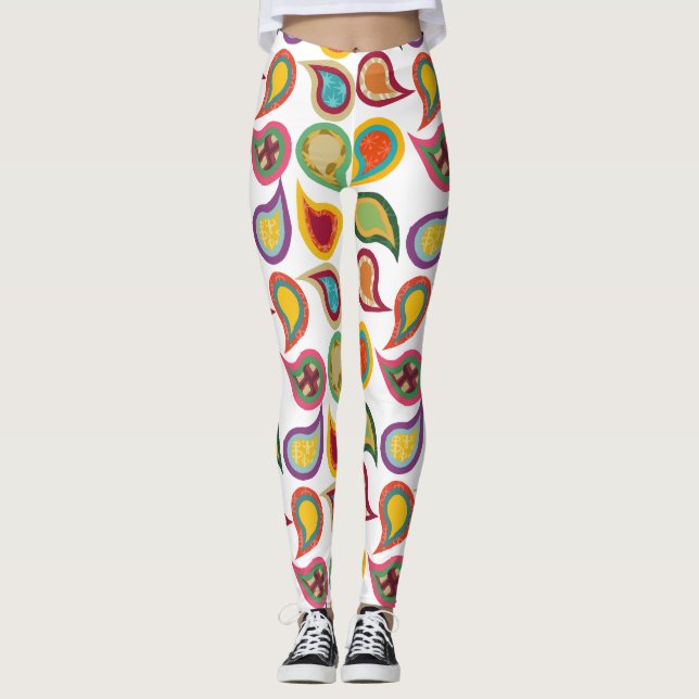 Atomic Paisleys Leggings (Vorderseite)