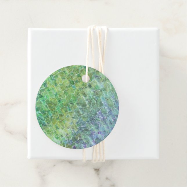 atomic sea glass : tissue paper geschenkanhänger (Beispiel)