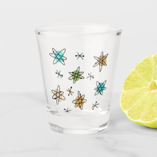Atomic Shot Glas aus der Mitte des Jahrhunderts
