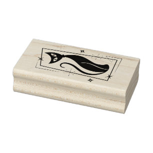 Atomic Star Cool Cat MidCentury Moderne MOD MCM Gummistempel