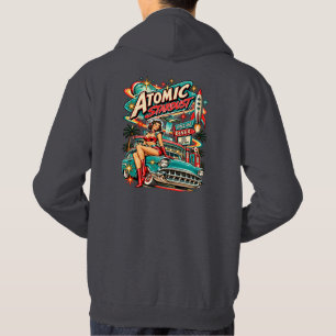 Atomic Stardust 1950er Space Age Diner Hoodie