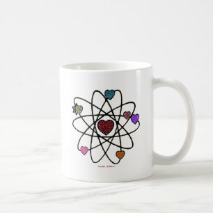 Atomic Valentine Leopard Print Hearts Tasse