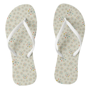 Atomisch Inspiriertes Muster aus dem Mittelalter Flip Flops