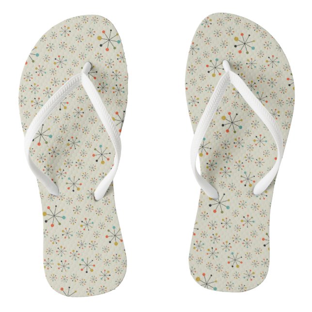Atomisch Inspiriertes Muster aus dem Mittelalter Flip Flops (Fußbett)