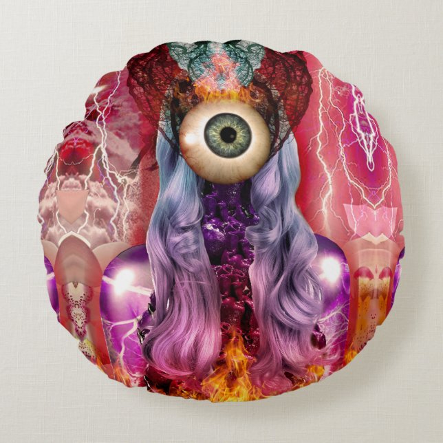 atomisch rundes kissen (Vorderseite)