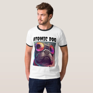 ATOMISCHE HUNDE VINTAGE T - SHIRT