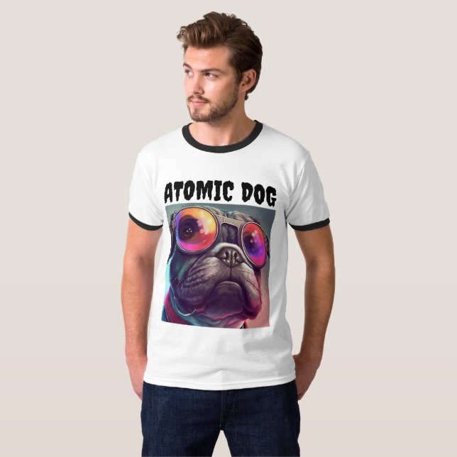 ATOMISCHE HUNDE VINTAGE T - SHIRT (Vorne ganz)