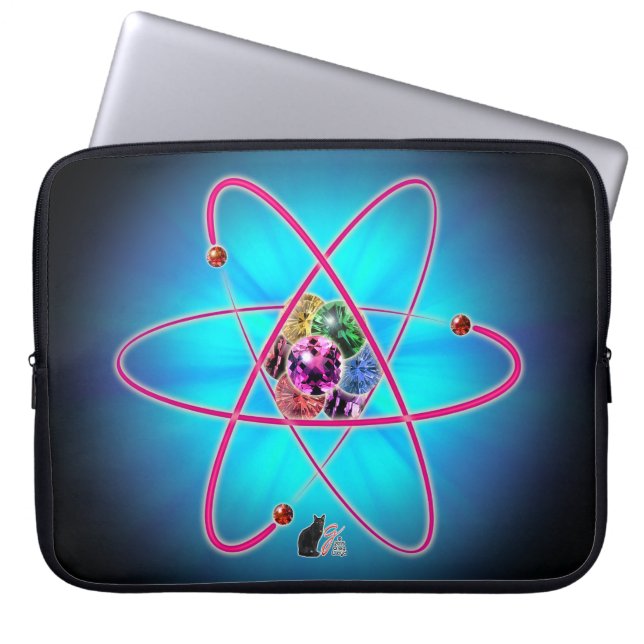 Atomische Juwelen Laptopschutzhülle (Vorderseite)