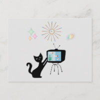 ATOMISCHE KATZE- UND ALTE TV-SET-UMSTÄNDE