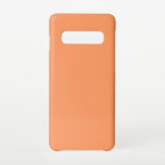 Atomische Mandarine Samsung Galaxy S10 Hülle<br><div class="desc">Atomische Mandarine #FF9966</div>