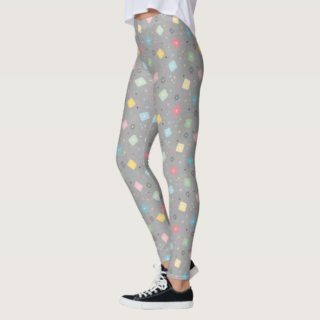 Atomische Retro-Sternexplosionen Leggings (Links)