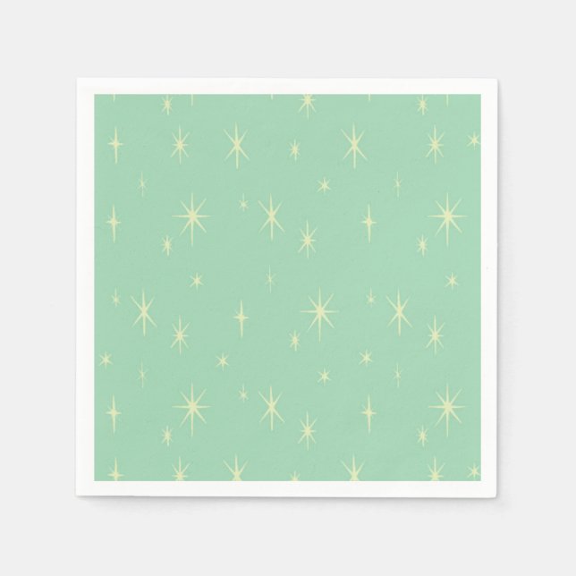 Atomische Sternexplosion des Retro-Hipsters Serviette (Vorderseite)