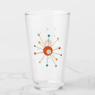 Atomische Sternexplosion Rotes Aquamarines Gelbes  Glas