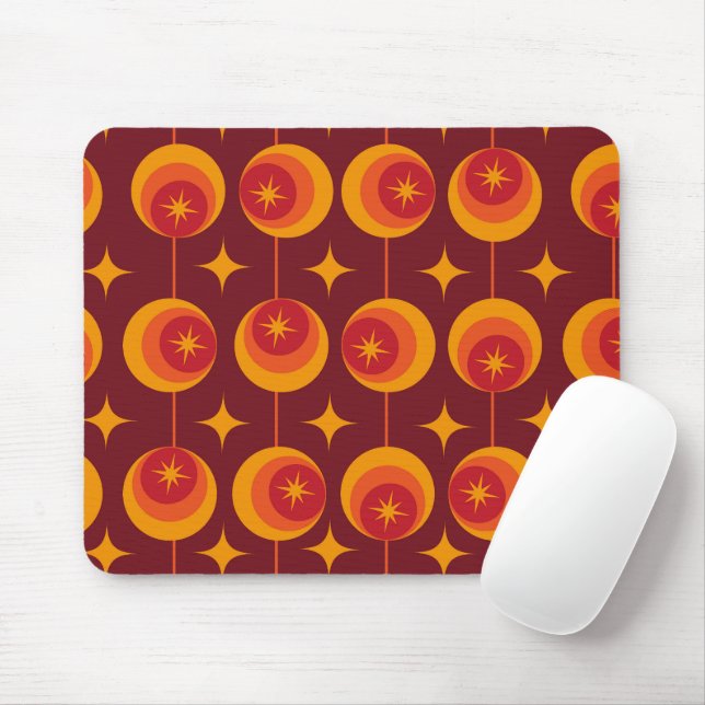 Atomische Sternexplosionen des mittleren Jahrhunde Mousepad (Mit Mouse)