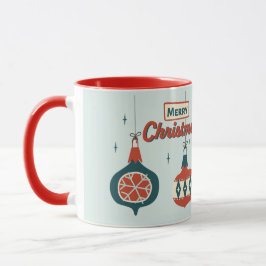 Atomische Weihnachtszeit Mitte des Jahrhunderts Tasse