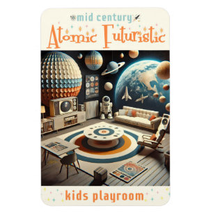 Atomischer futuristischer Weltraum-Kinder-Spielzim Magnet