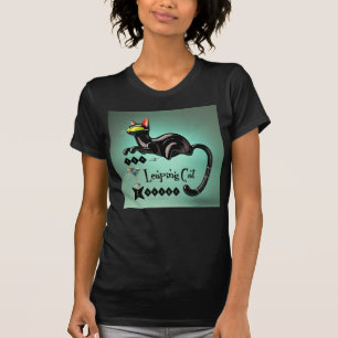 Atomistische futuristische The Leaping Cat Lounge T-Shirt