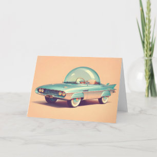Atomistisches futuristisches Blaster-Autobubble Karte