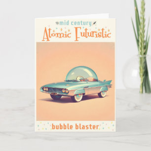 Atomistisches futuristisches Blaster-Autobubble Karte