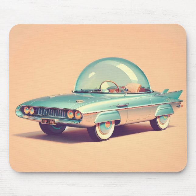 Atomistisches futuristisches Bubble-Blaster-Auto  Mousepad (Vorne)