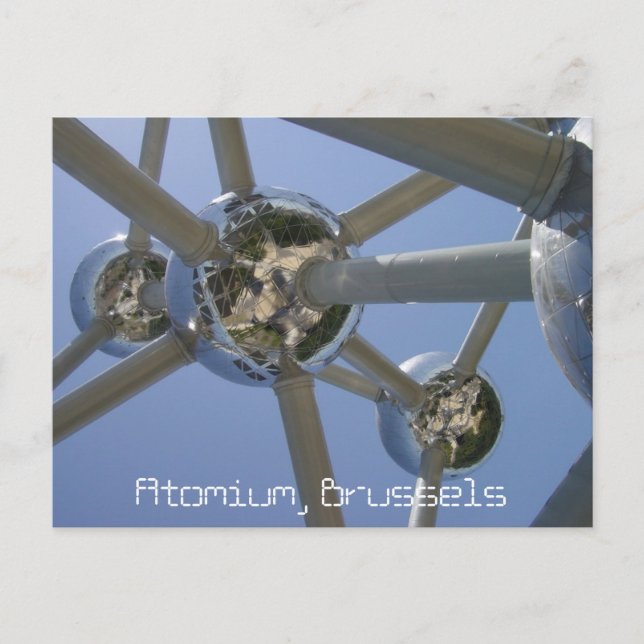 Atomium, Brüssel, Belgien Postkarte (Vorderseite)