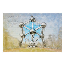 Atomium Brussels Poster