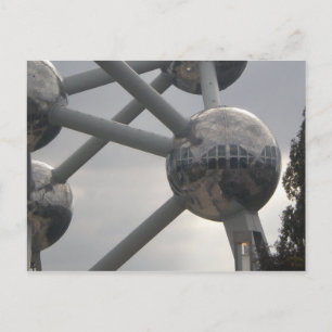 Atomium Gebäude Detail in Brüssel Belgien Postkarte