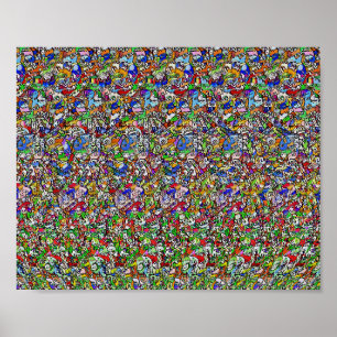 Atomium - Versteckter 3D-Druck Poster