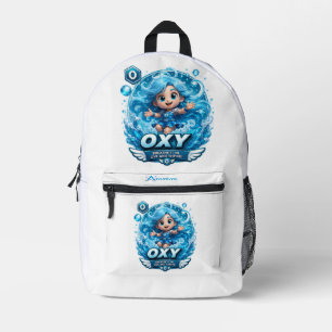 ATOMIVRA Sauerstoff-Charakter Bedruckter Rucksack